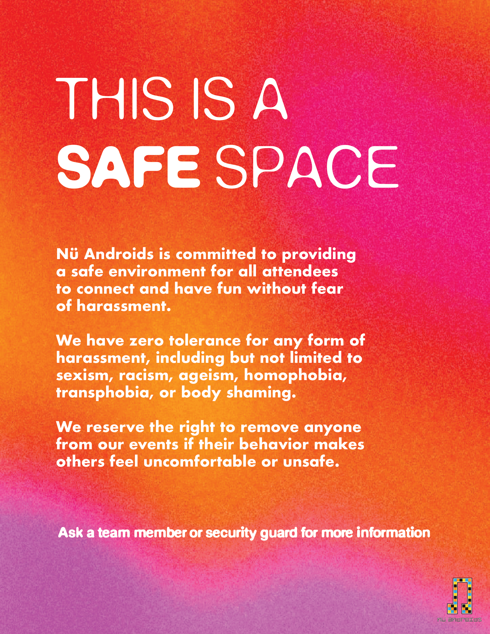 Safe Space policy