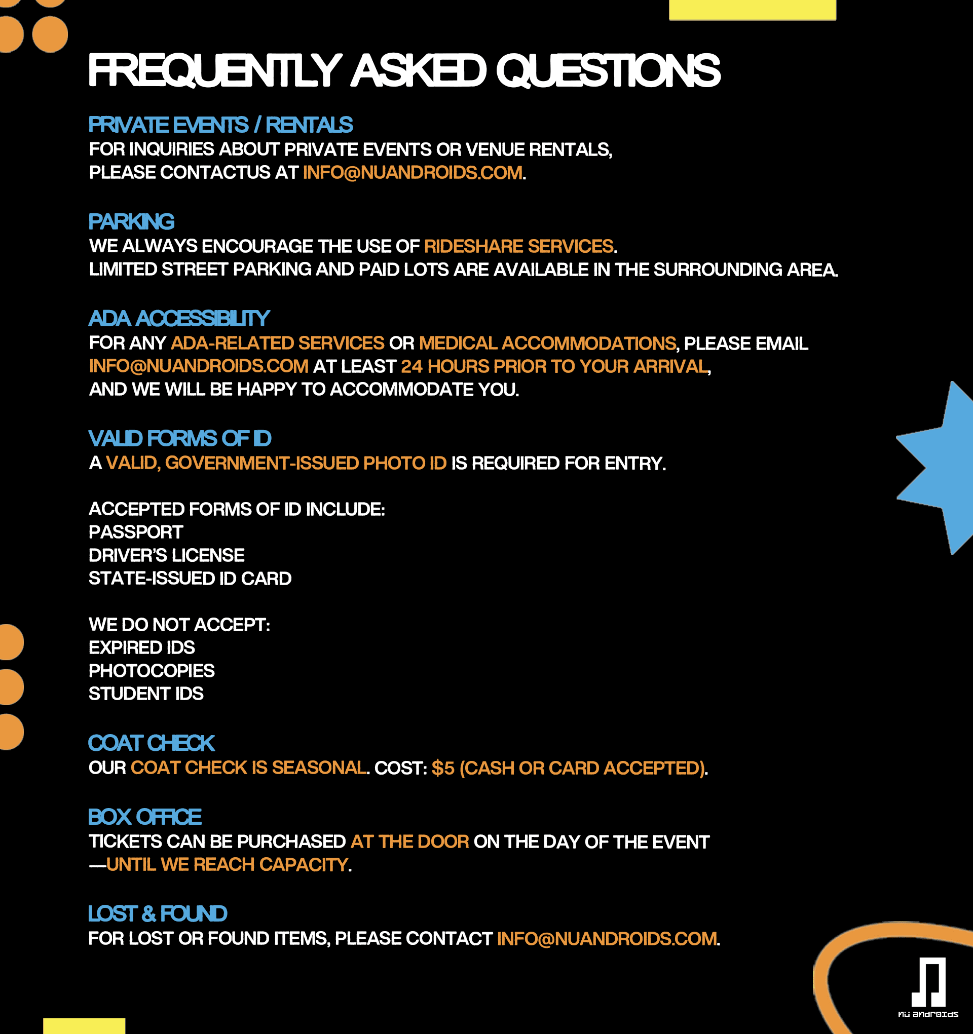 FAQ Page 1